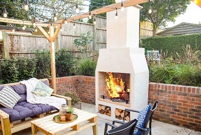 Chimenea exterior  Backyard fireplace, Outdoor fireplace kits, Outdoor  rooms