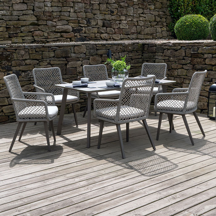 Pacific 6 seater store patio set