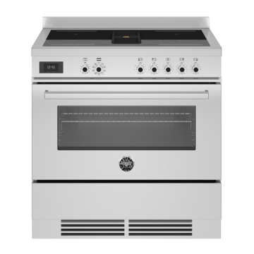 Bertazzoni 90cm Professional Series Air-Tec Induction Top And Integrated Hood, Stainless Steel