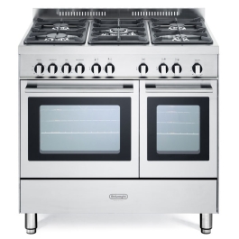 Delonghi DTR906 G 90cm Professional Twin Cavity Gas Range Cooker