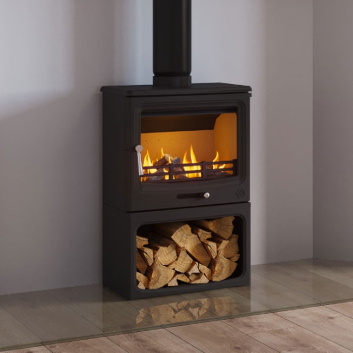 F2 Fires Vue Landscape Logstore Multi Fuel Eco Stove