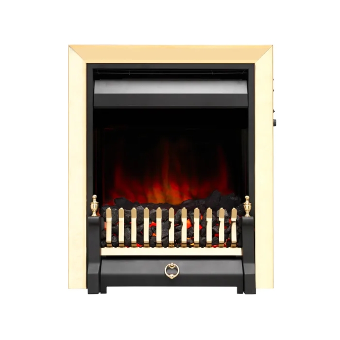 Burley Foxton Electric Fire, Brass