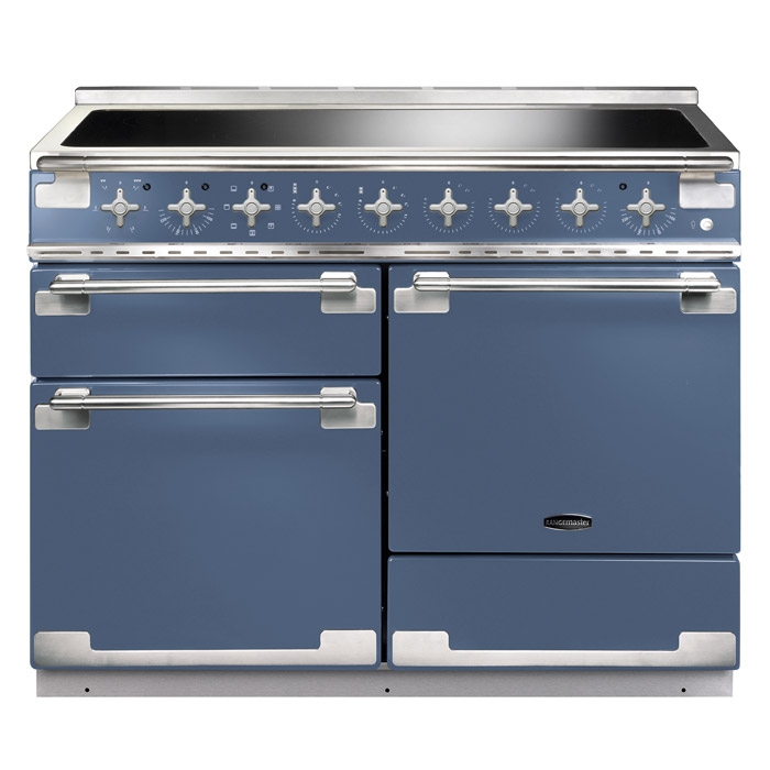 Rangemaster Elise 110cm Induction Range Cooker, Stone Blue