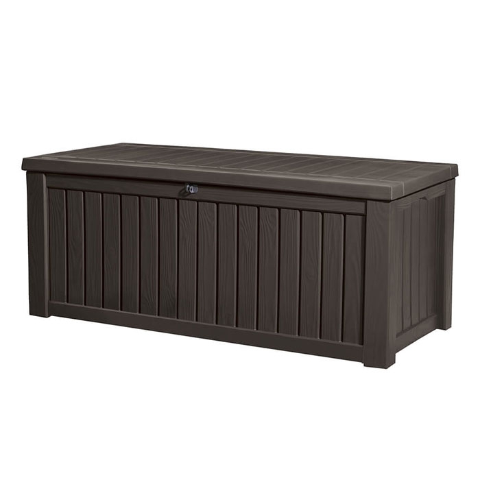 Keter Rockwood Storage Box, Brown