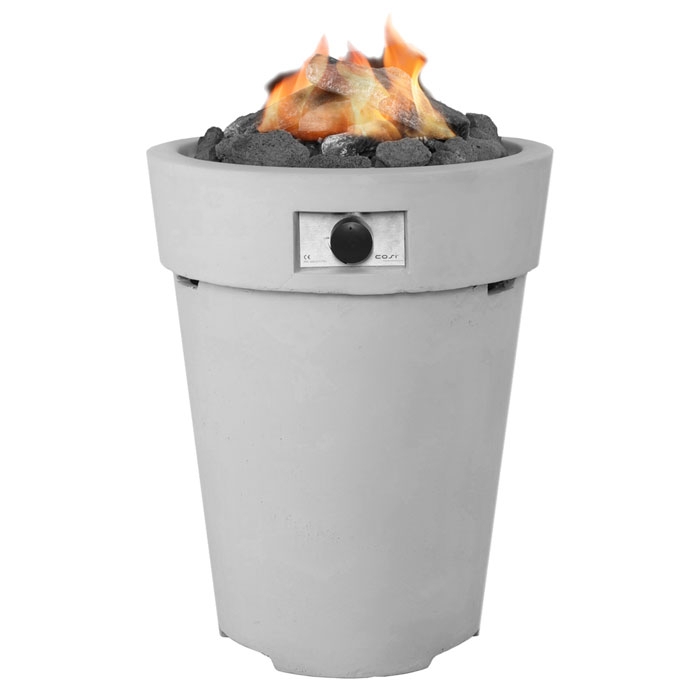 Cosidrum Gas Fire Pit, Light Grey