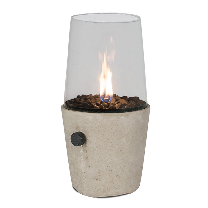 Cosicement Gas Fire Lantern, Concrete