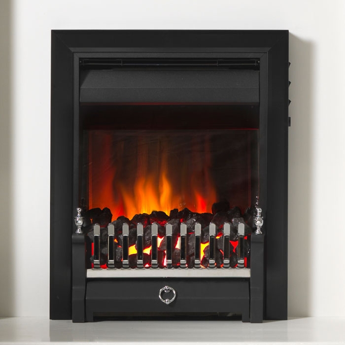 Burley Foxton Electric Fire, Black/Chrome