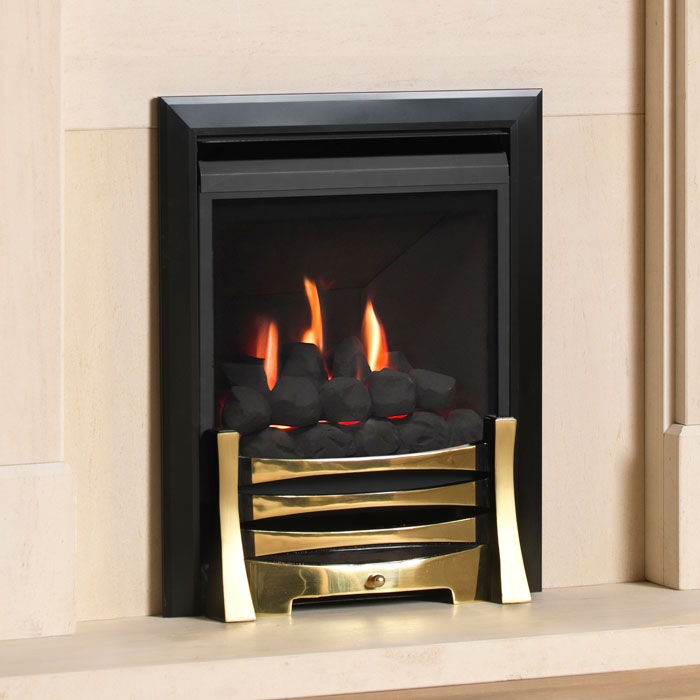 Burley Farndon Balanced Flue Gas Fire, Black/Brass