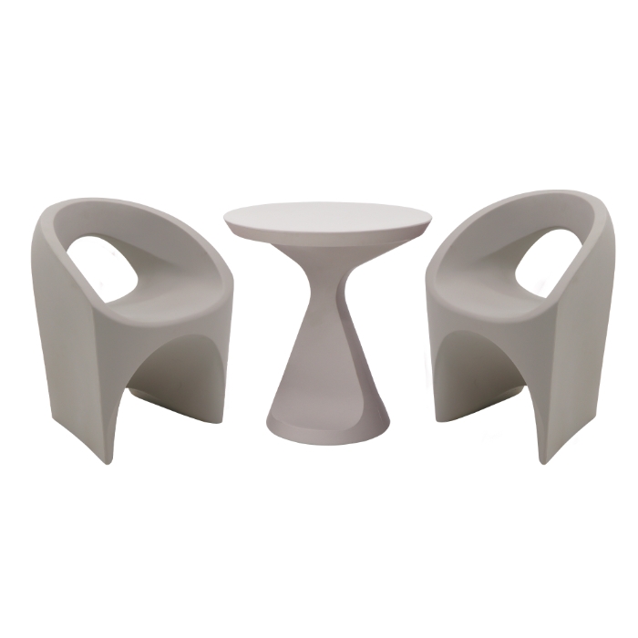 Tramontina Jet 3 Piece Lounge Set, Concrete