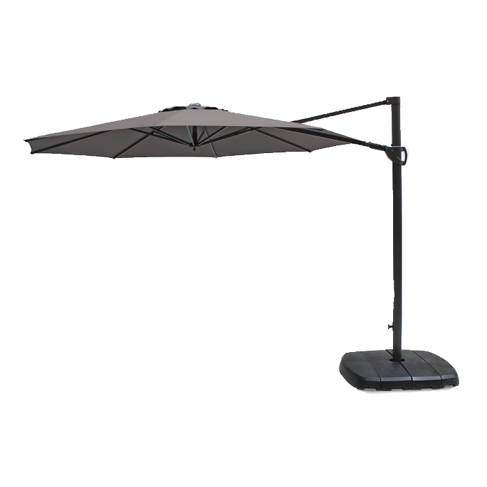 Kettler 3.0m Free Arm Round Parasol, Taupe