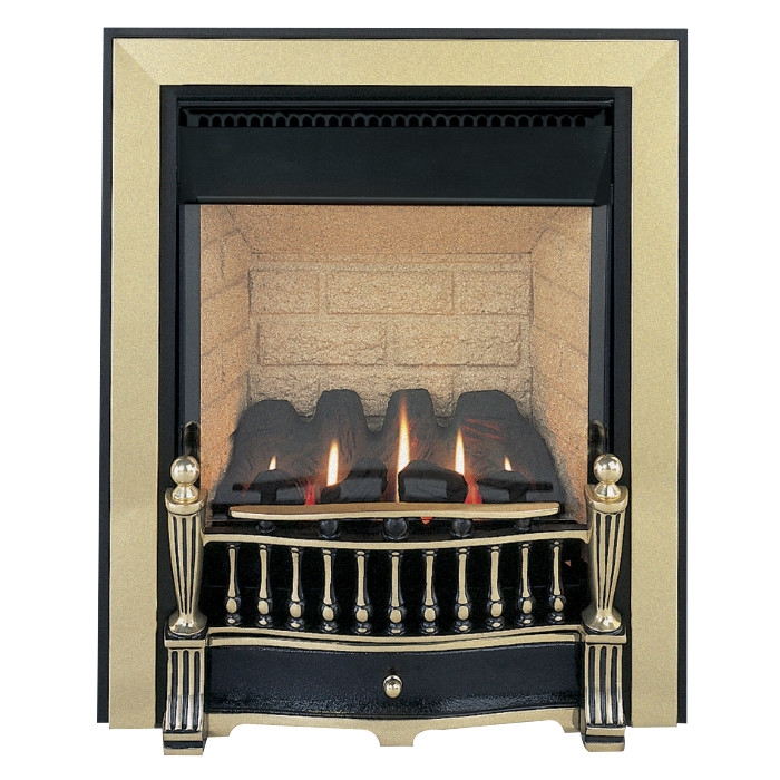 Burley Environ 4240 Flueless Gas Fire, Black/Brass