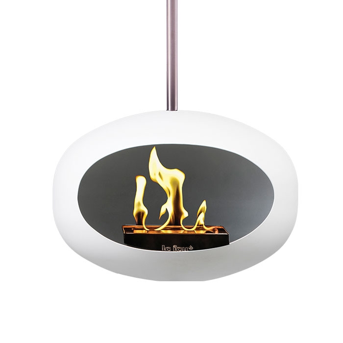 Le Feu Sky Bioethanol Fireplace, White