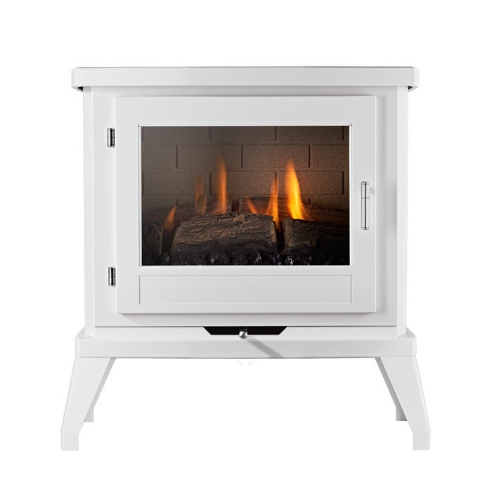 Ekofires 6030 Flueless Gas Stove - White
