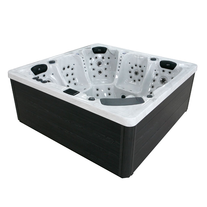 Bellagio Aquazzi Arum C 5 Seater Hot Tub, Sterling Silver