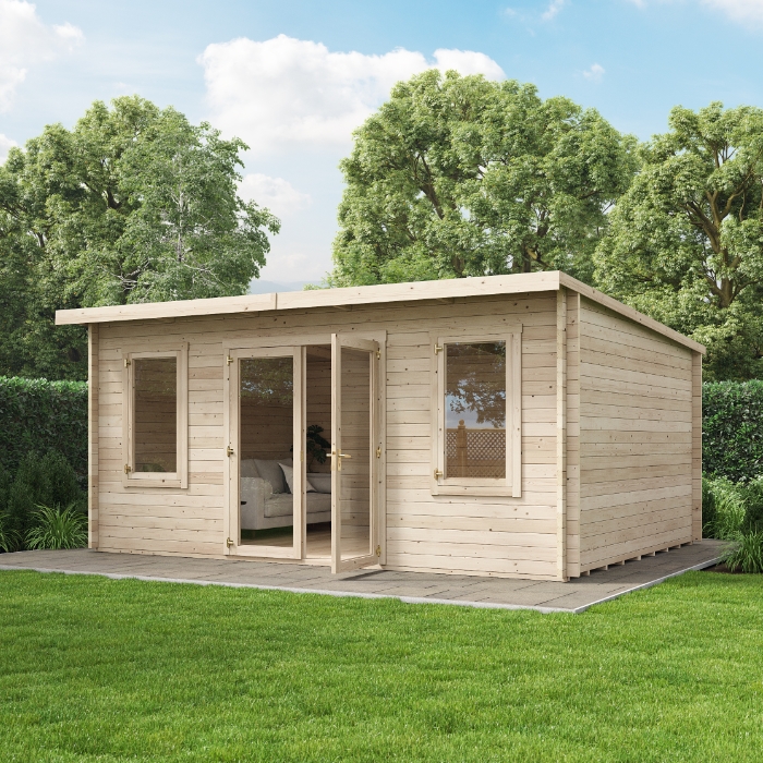 Ashley Pent Log Cabin Garden Room - 5.0m x 4.0m