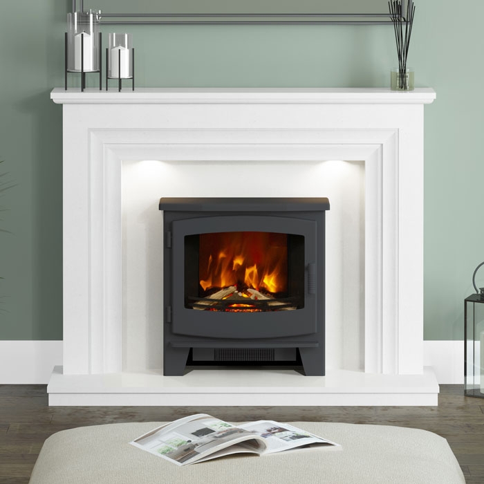 Elgin & Hall Beacon Large Inset Electric Stove in Vitalia surround