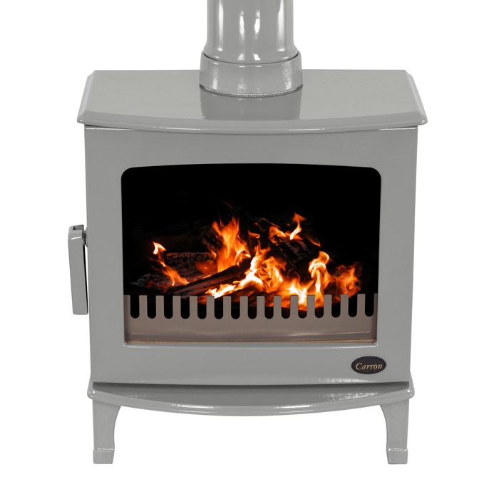 Carron 5kW ECO Ash Grey Enamel Wood-Burning Stove