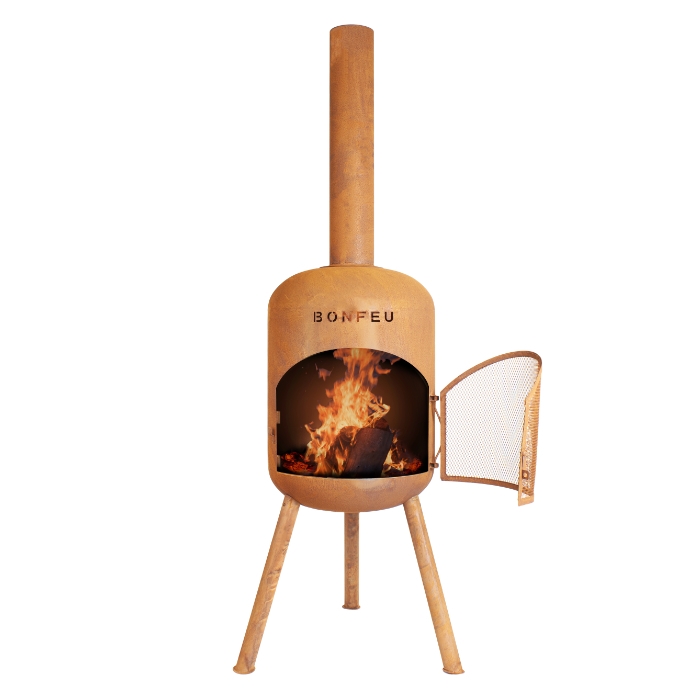 Bonfeu BonBono Outdoor Fireplace, Corten