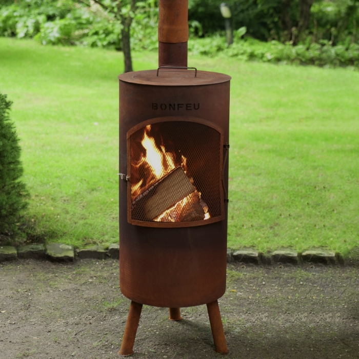 Bonfeu BonTino Outdoor Fireplace, Corten