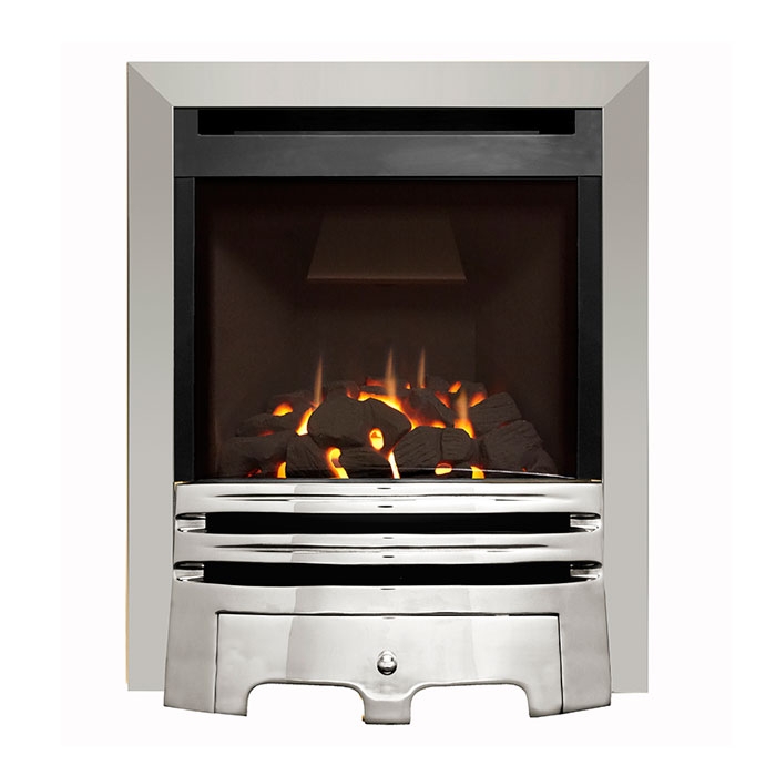 Flavel Calibre Balanced Flue Gas Fire, Chrome