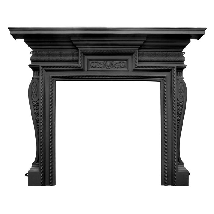 Carron Knightsbridge Cast Iron Fireplace Surround, Black