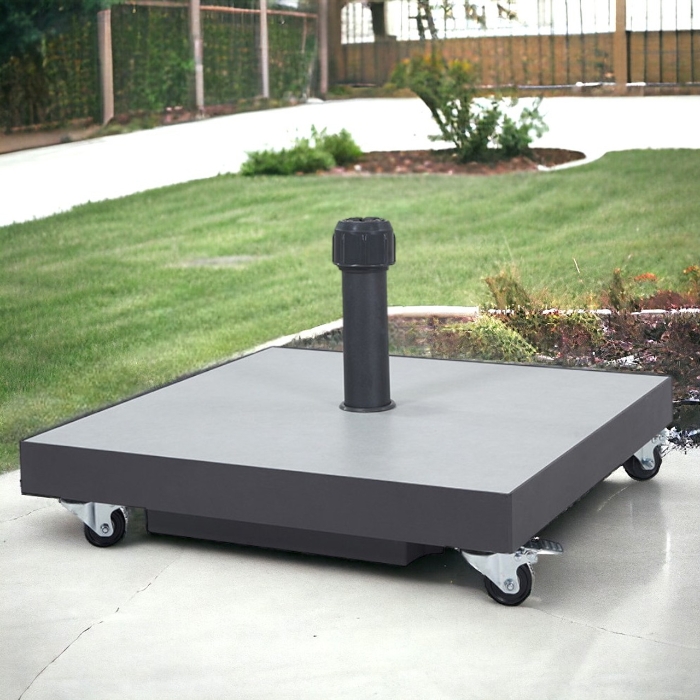 Ceramica Grey 40KG Wheeled Parasol Base