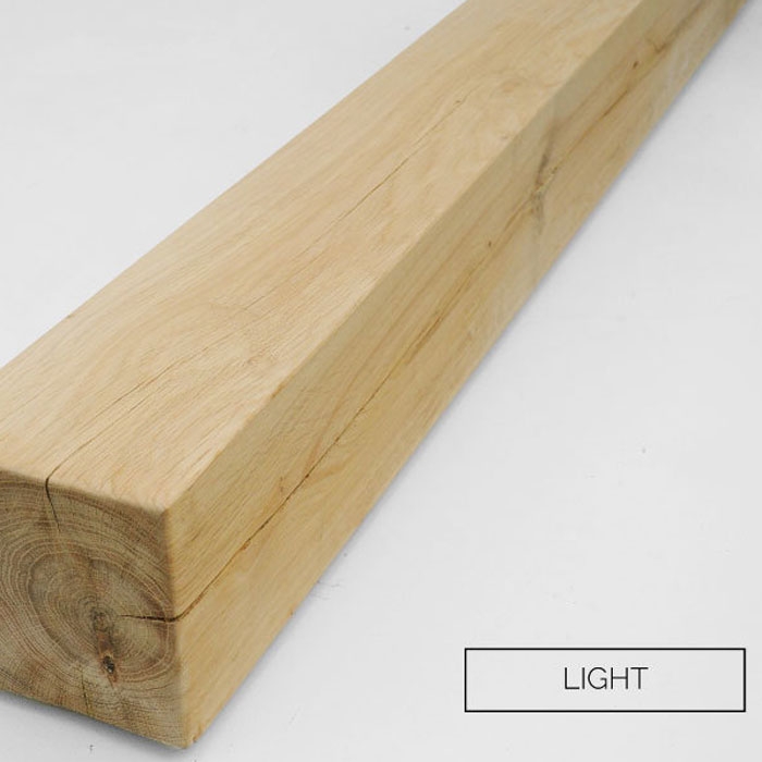 Classic Oak Fireplace Beam, Light Oak