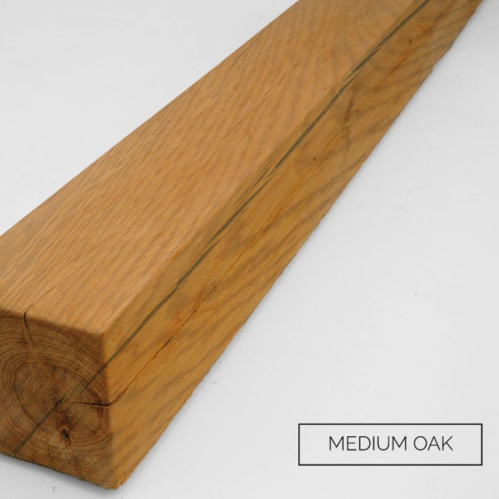 Classic Oak Fireplace Beam, Medium Oak