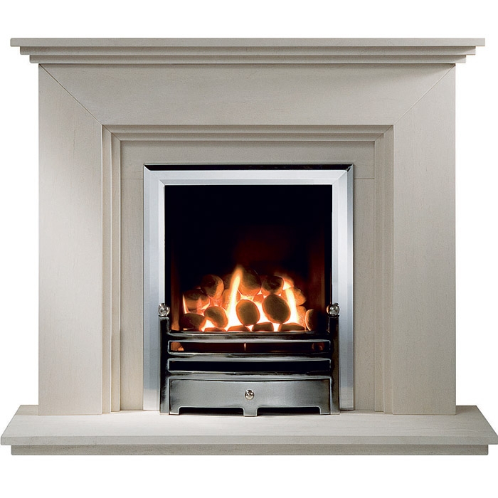 Gallery Cranbourne 44" Limestone Fireplace Suite