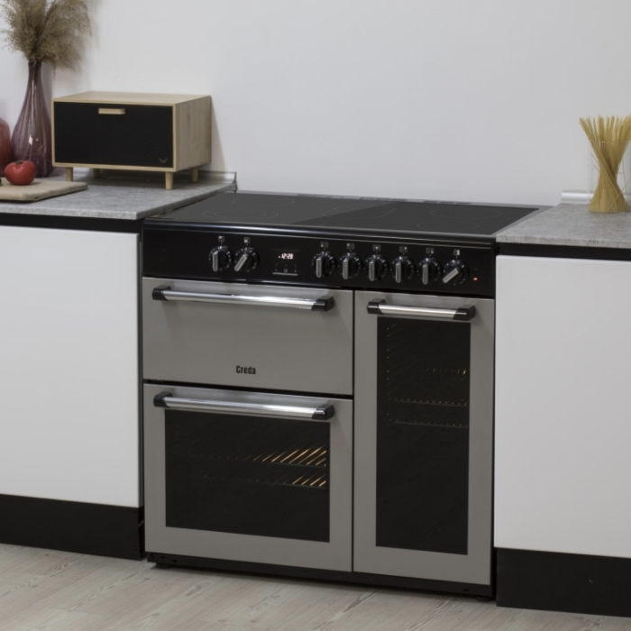 Creda C90RCCCS 90cm Range Cooker Silver