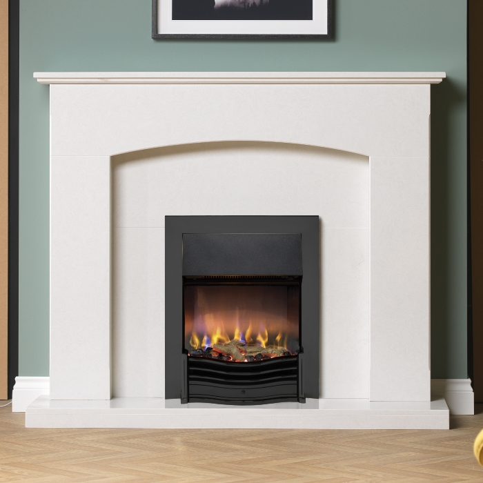 Dimplex Dumfries Black In Fireplace