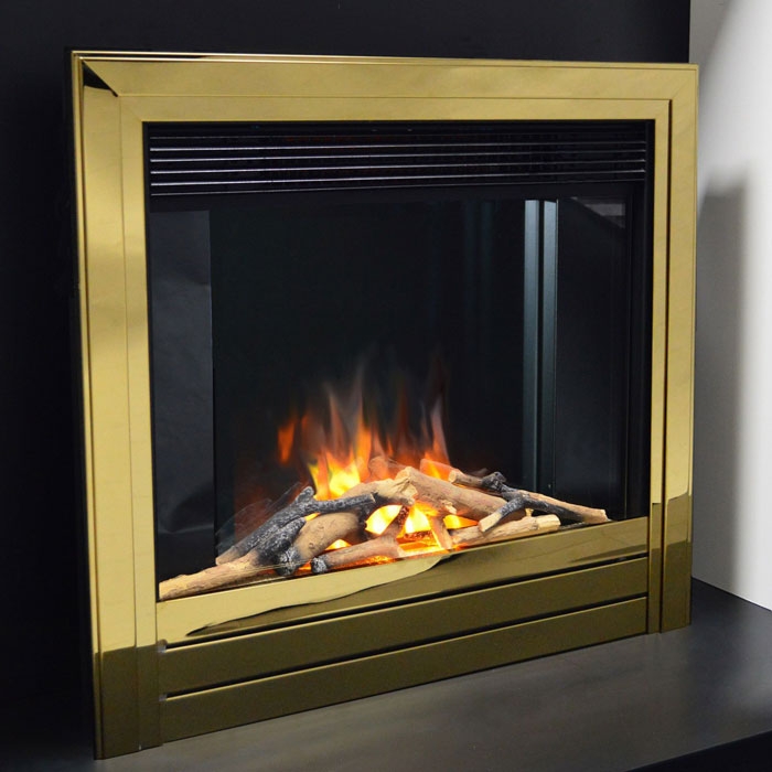 Evonic Kepler Electric Fire, Brass