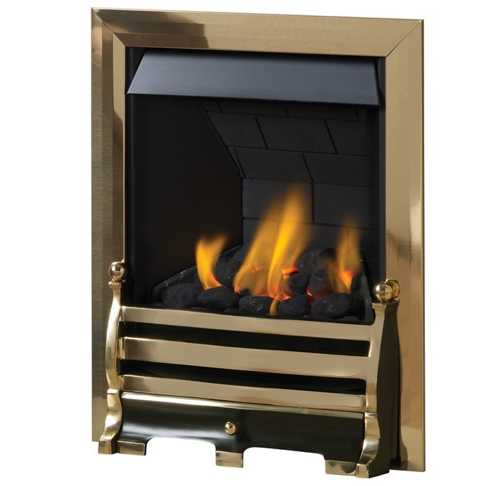 Pureglow Daisy Gas Fire, Brass