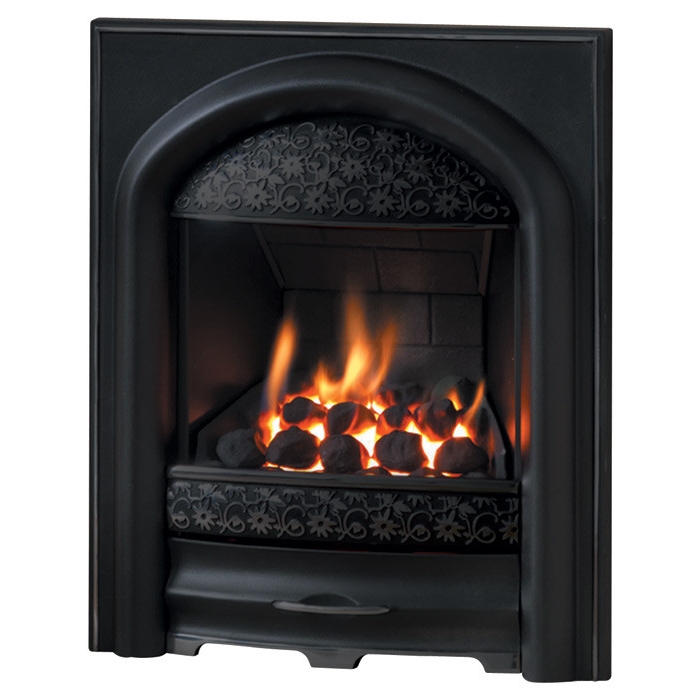 Pureglow Juliet Gas Fire in Pure Black