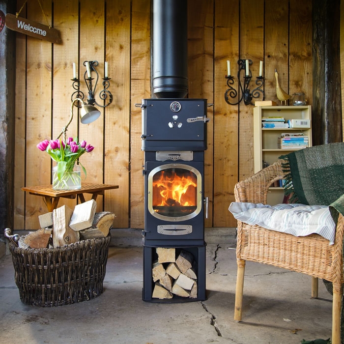 Go Eco Adventurer 5 Logstore Glamping Stove With Optional Steel Door Oven