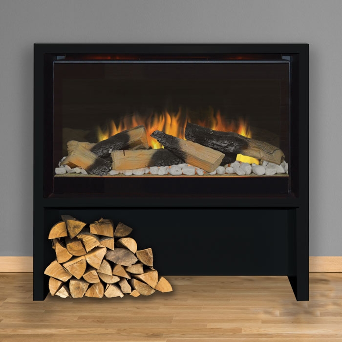 Evonic Halmstad Electric Stove, Black Close up