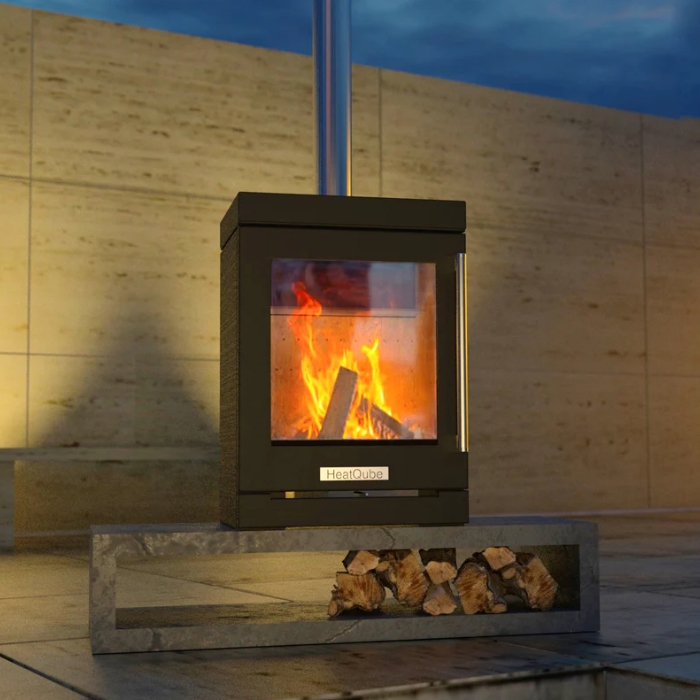 BBQube HeatQube Outdoor Wood Burning Stove