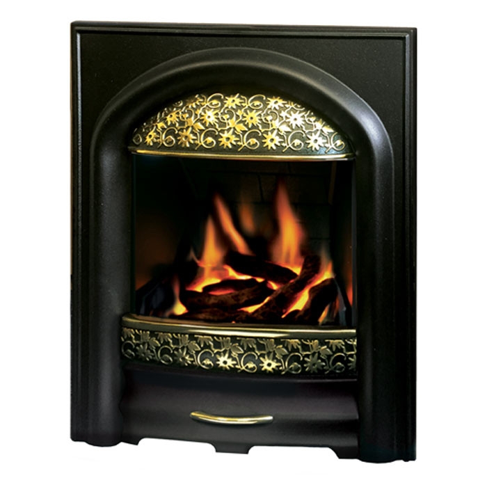 Pureglow Juliet Gas Fire in Brass