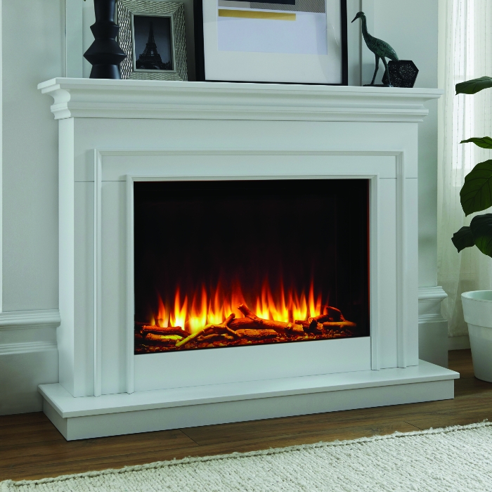 Katell Genoa 51" Italia Electric Fireplace Suite