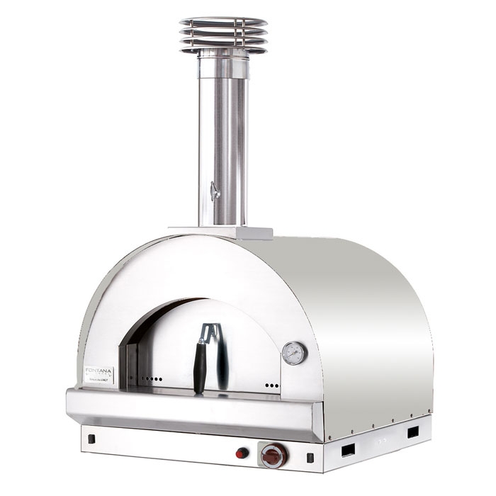 Fontana Margherita Stainless Steel Build In Gas-Fired Pizza Oven