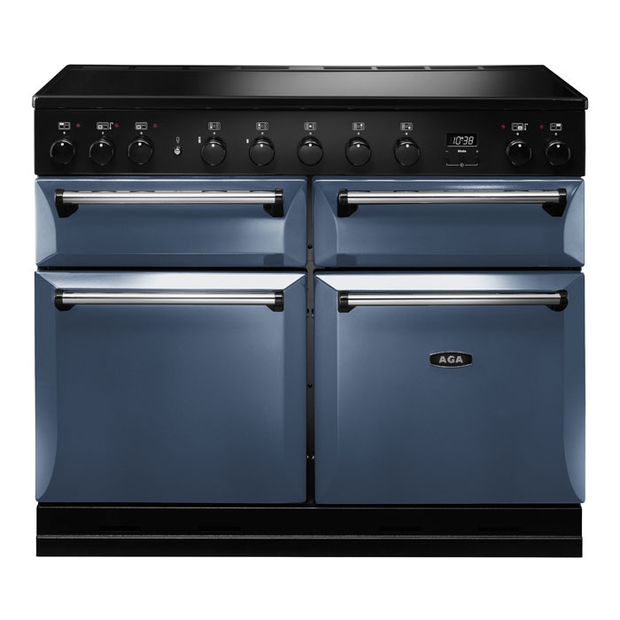 AGA Masterchef Deluxe 110cm Induction Range Cooker, Dartmouth Blue