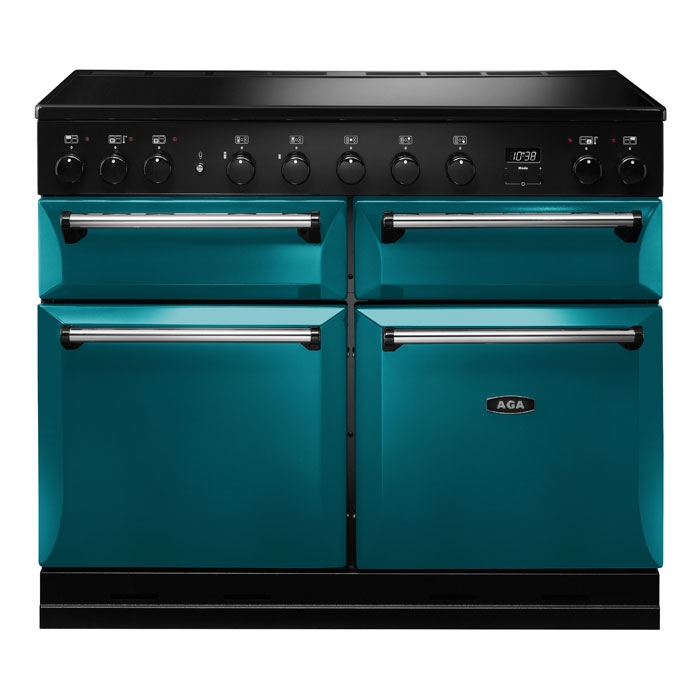 AGA Masterchef Deluxe 110cm Induction Range Cooker, Salcombe Blue