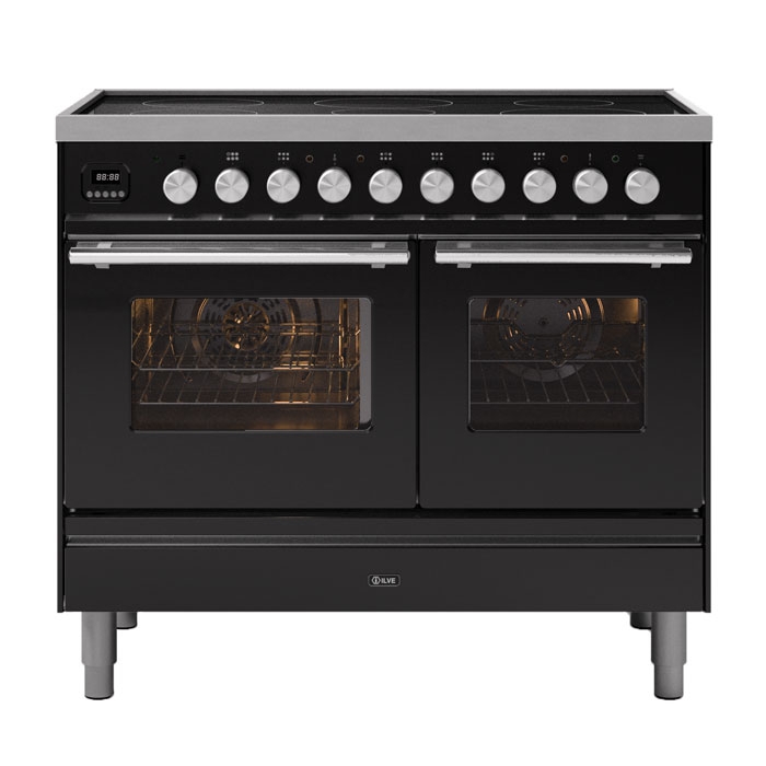 ILVE Roma 100cm Twin Cavity Induction Range Cooker, Matt Graphite