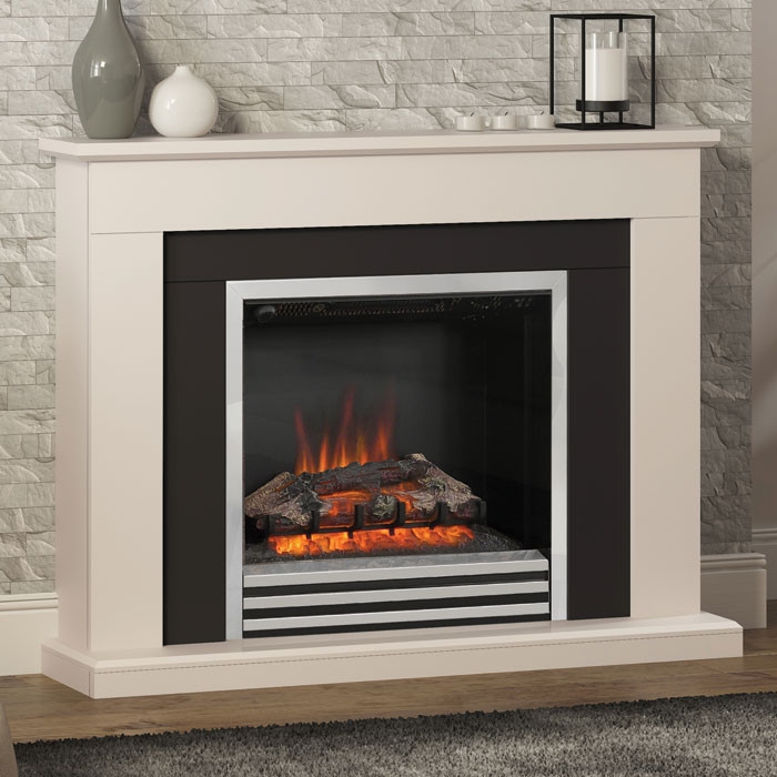 FLARE Preston 46" Electric Fireplace Suite, Natural Oak