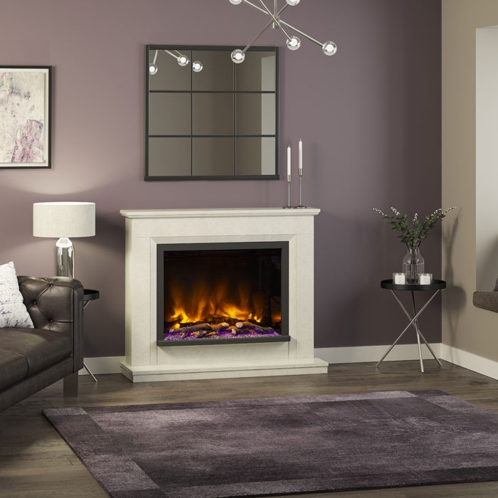 Elgin & Hall Alesso 48" Pryzm Electric Fireplace Suite Room Set