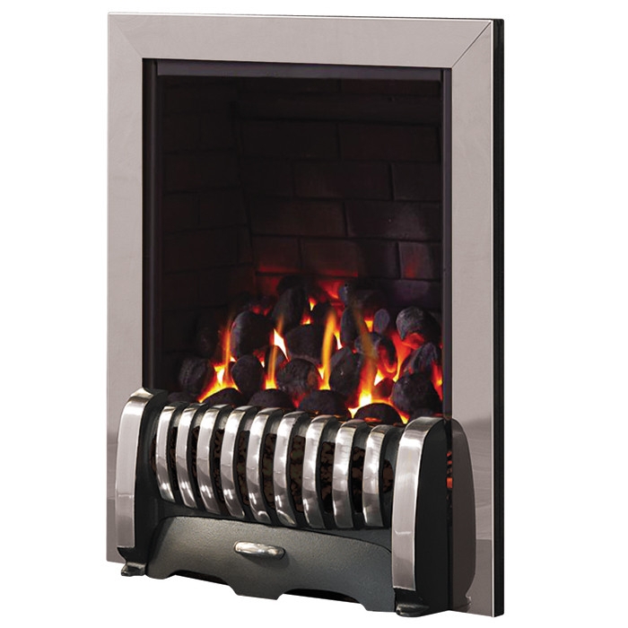 Pureglow Media Gas Fire, Polished