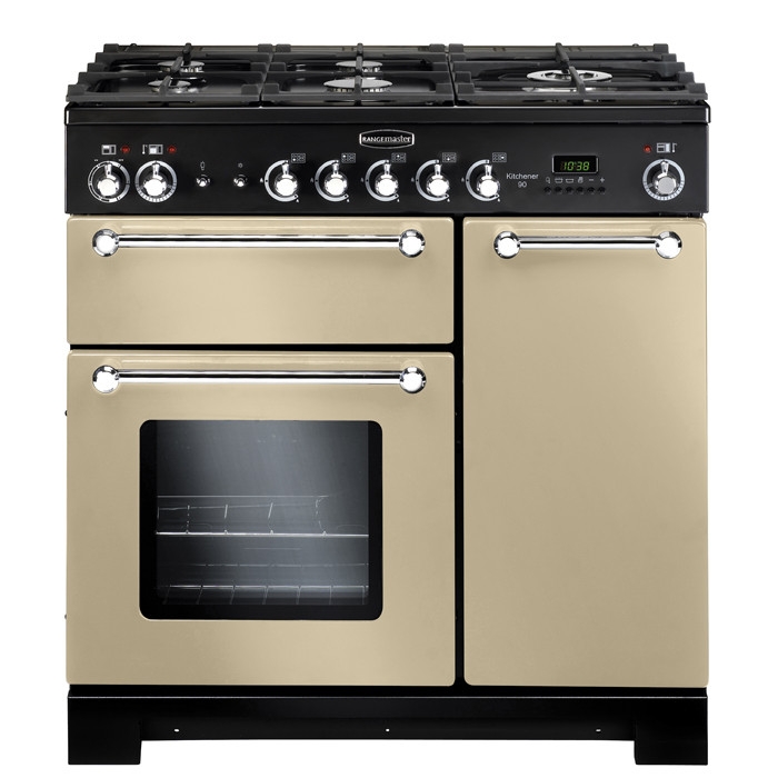  Rangemaster Kitchener 90cm Cream Gas Range Cooker