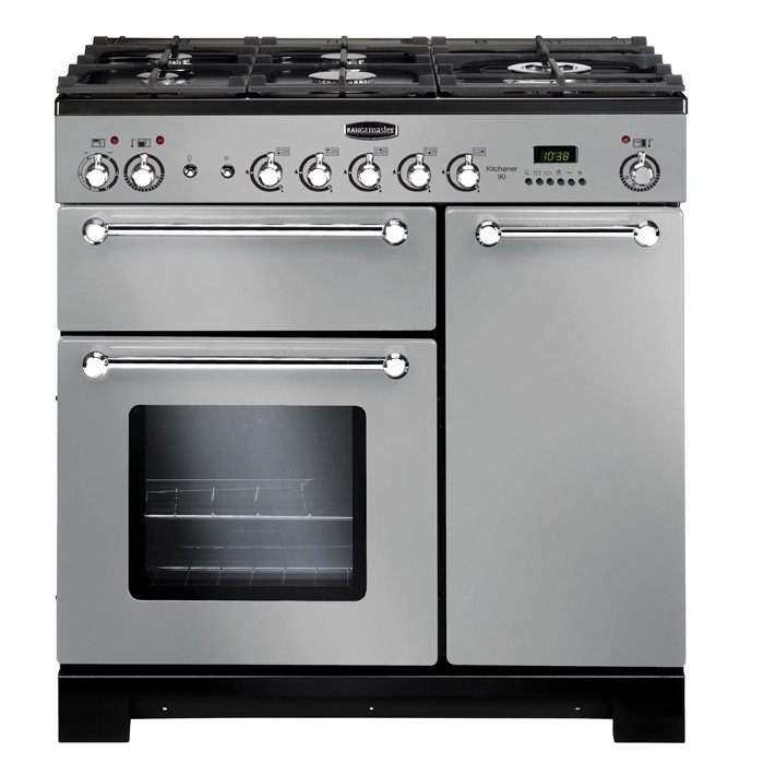 Rangemaster Kitchener 90cm Stainless Steel Gas Range Cooker