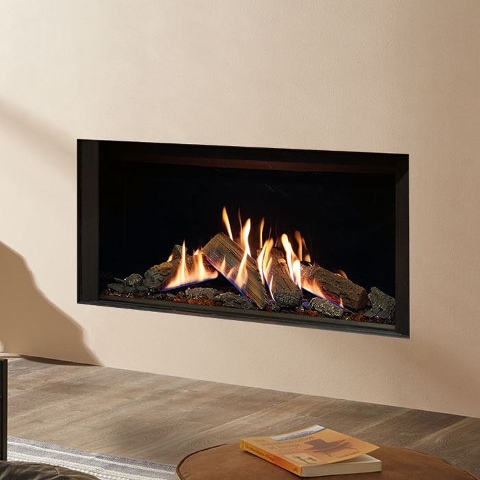 Gazco Reflex 105T Conventional Flue Gas Fire, Edge Frame