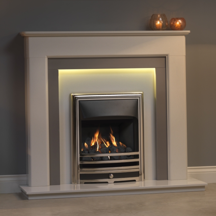 Gallery Riverslea two-tone fireplace 